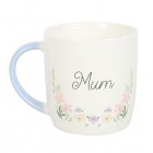 Mum Pastel Floral Mug, Mum Cup Mothers Day Gift Birthday